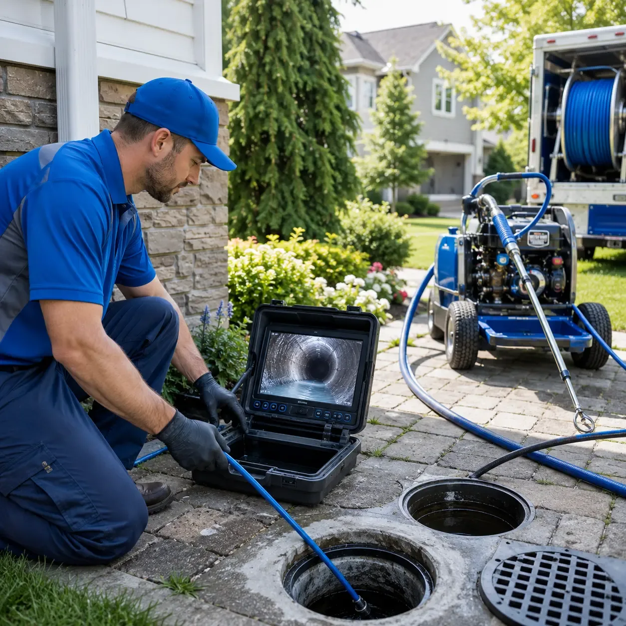 Outdoor drain cleaning professionals serving Sandy Hook, VA