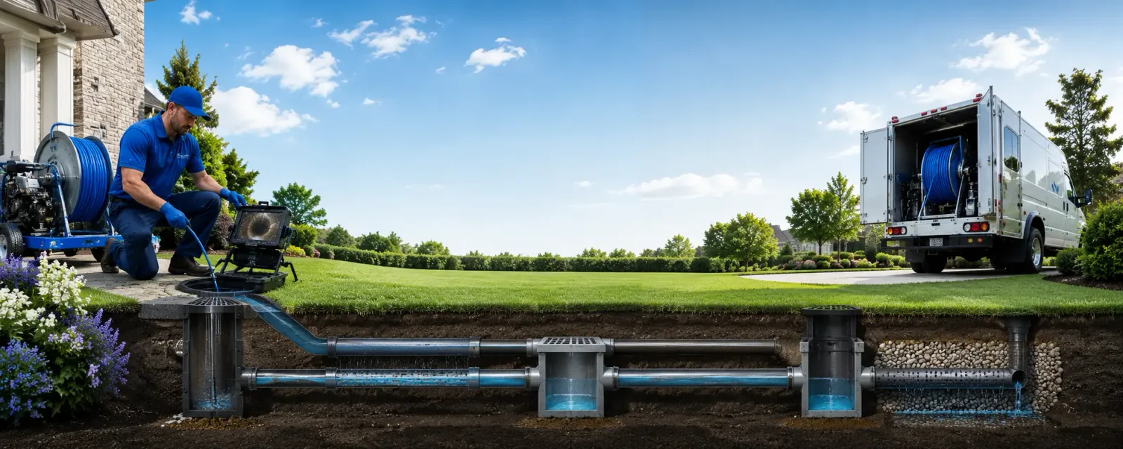 Outdoor drain cleaning information for Sandy Hook, VA